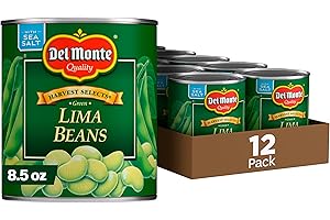 Del Monte FRESH CUT HARVEST SELECTS Green Lima Beans Canned Vegetables, 12 Pack, 8.5 oz Can