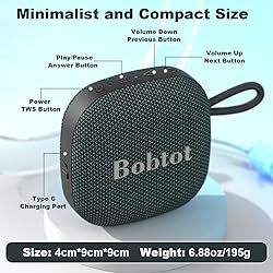 Bobtot Portable Wireless Bluetooth Speaker - IPX7