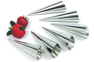 Norpro Stainless Steel Cream Horn Molds, Set of 6