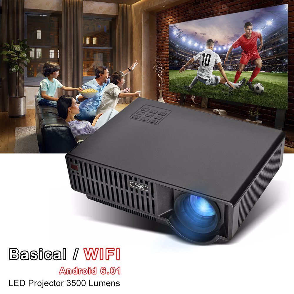 Proyector de Teatro LED NewPal NP90C con Bluetooth WiFi Compatible ...