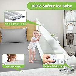 melafa365 Bed Rail for Toddlers, Upgrade Height