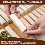 BeaverCraft Basswood Carving Blocks BW16 Pcs for Beginners Whittling Kit view 6