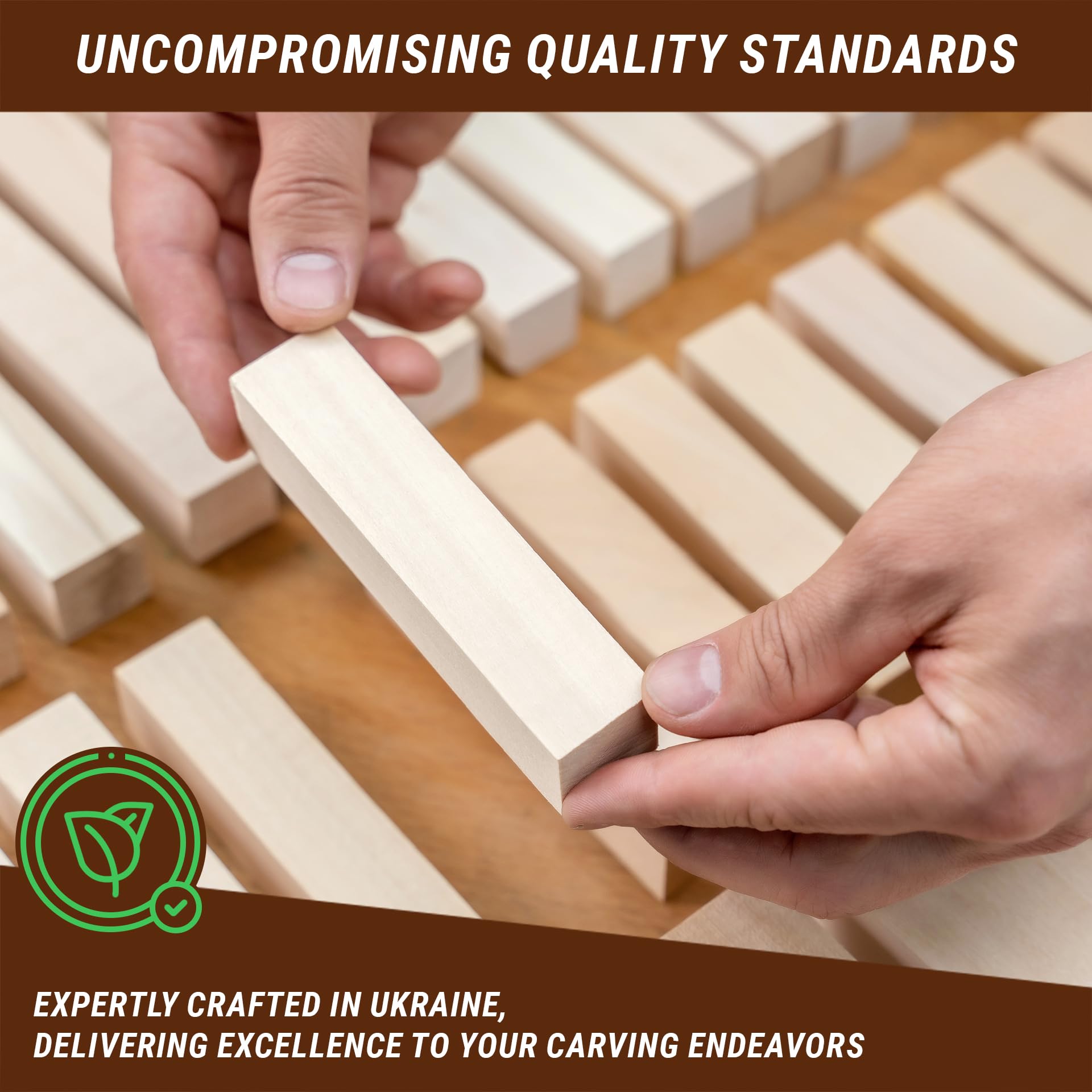 BeaverCraft Basswood Carving Blocks BW16 pcs - Soft Whittling Wood Carving Kit for Beginners - Unfinished Wooden Block Set - Basswood for Crafts