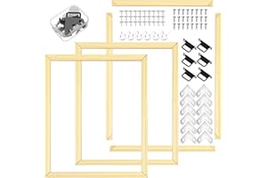 DoubleFill 3 Pack 16x20 Inch DIY Canvas Stretcher Bars Canvas Frame Wood Frames Kit Easy to Assemble for Prints, Posters, Oil Painting, Painting, Embroidery Stitch and Needlepoint Arts