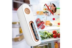 IKSTAR Newest [4 in 1] Fridge Deodorizer - Refrigerator Air Freshener Reusable Fridgerator Deodorizer Odor Eliminator Beats Baking Soda for Fridge and Freezer & Bamboo Charcoal Air Purifying Bag