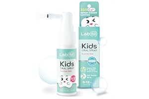 LAB 52 LAB52 Kids Oral Spray, Toddler Toothpaste Helper for Daily Oral Care and Fresh Breath, Children Approved with Fluoride Free for Newborn to Preschoolers, Xylitol Flavor Free