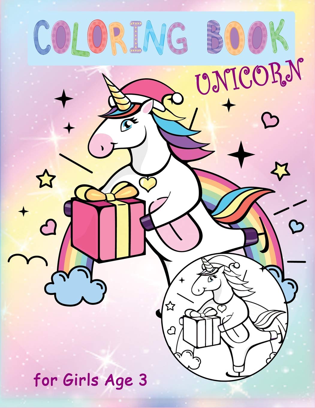 Unicorn Coloring Books For Girls Age 3 A Beautiful Activity Book