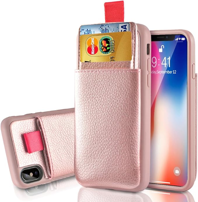 LAMEEKU Wallet Case for Apple iPhone Xs and iPhone X