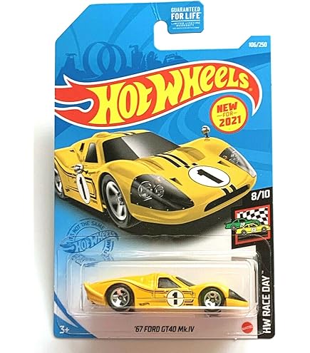 Amazon.com: Hot Wheels 67 Ford GT40 Mk.IV, 1:64 Scale Diecast
