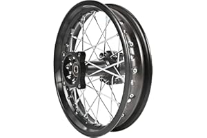 Trkimal Rear Wheel Rim Hub for Motocross Off Road Dirt Pit Bike (80/100-12 (15mm Bearing))