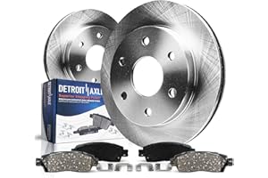 Detroit Axle - Front Brake Kit for Chevy GMC Silverado Sierra Yukon XL Avalanche 1500 Tahoe Cadillac Escalade EXT ESV Disc Brake Rotors Ceramic Brakes Pads Replacement : 12" inch Rotor