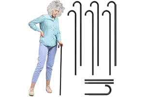 Threlaco 6 Pcs Dance Walking Canes, 35 Inches Theatrical Canes, Plastic Magic Wand, 100 Days of School, 1920s Costume Accessories, Magician Acts, Awards Night, Costumes and Stage Performances