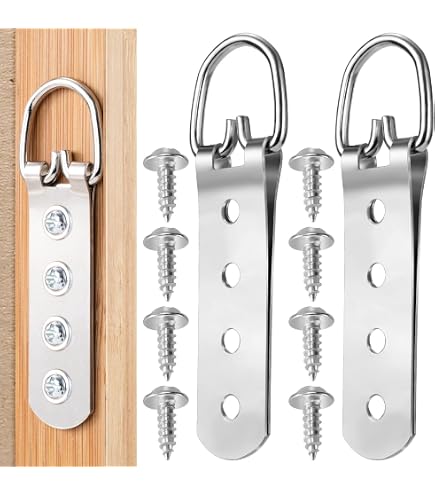 Extra Heavy Duty 4-Hole Picture Hangers (20 Pack) With Screws - Super Steel