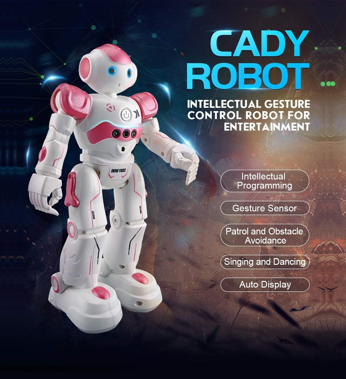 Pup Go Remote Control Smart Ai Robot Toy for Kids Great for Girls Singing Dancing Interactive Talking Gesture Sensing Educational Toy - Image 5