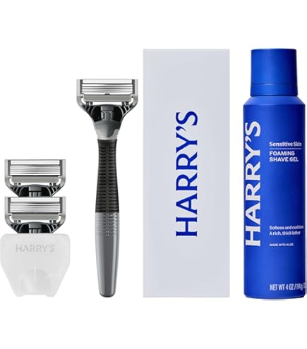 Amazon.com: Harry's Original Shaving Kit for Men - Razor Handle, 5