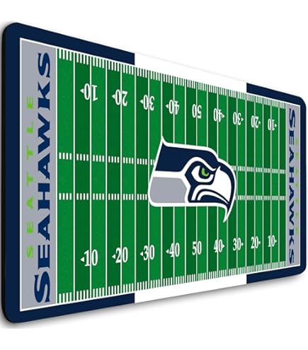 Large Gaming Mouse Pad With Football Design - Extended Desk Mat 31.5 X 11.8 Inches