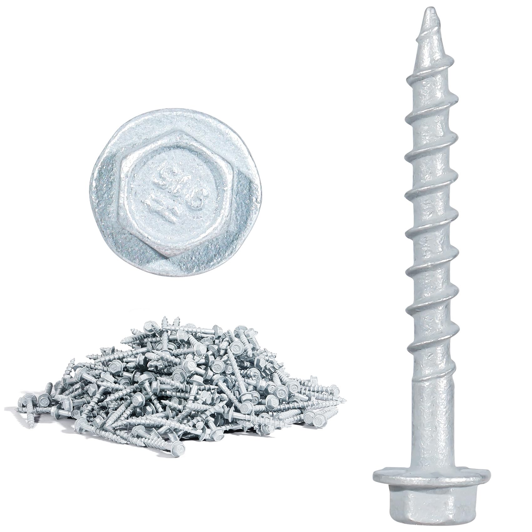 Photo 1 of (used)(unknown if complete) SD Connector Screws, #10 x 1-1/2" Heavy?Duty Joist Hanger Screws, 1/4" Hex Head Wood Screws, 0.380" Dia Deck Screw