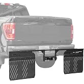 JOYTUTUS 2" Hitch Mount Mud Flaps for Trucks &amp; SUVs | Adjustable, Heavy-Duty Rock Guards, Heat-Resistant Metal Shield &amp; TPE Rubber, Protects RV, Boat, Camper from Rocks &amp; Debris