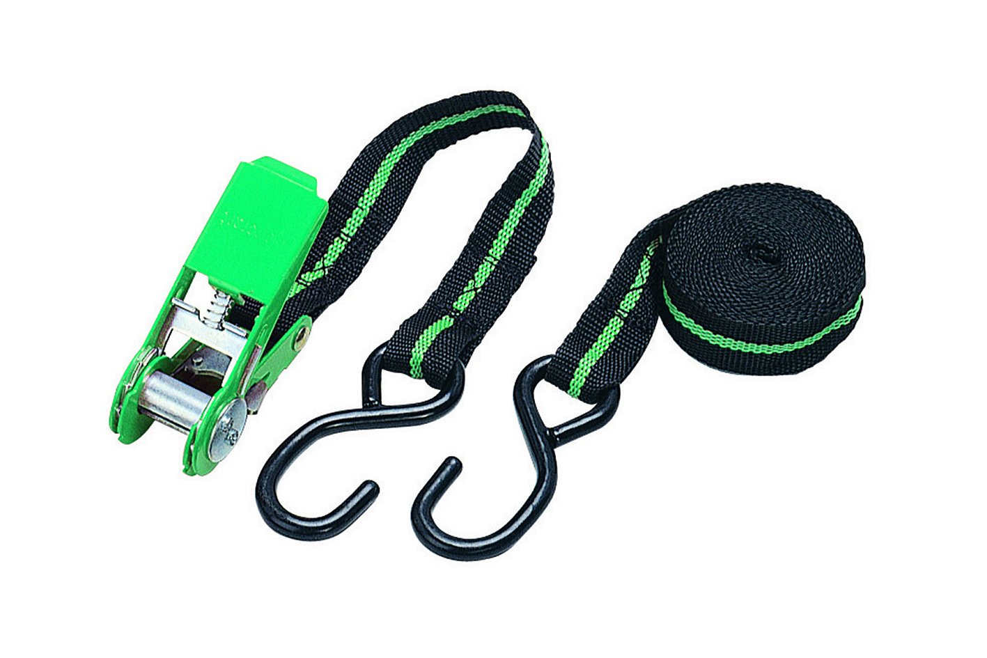 wolfcraft Ratchet Tie-Down with Hook I 3442000 I For securing, tightening and bundling