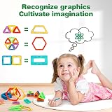 COOLJOY Magnetic Building Blocks 117 PCS Ferris Wheel Letters Numbers Kit view 6