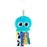 Lamaze Sprinkles the Jellyfish Baby Sensory Clip-On Toy | Bright Colors, Contrasting Patterns, Sensory Textures, Clip-On For Strollers Carriers And Diaper Bags, On-The-Go Fun