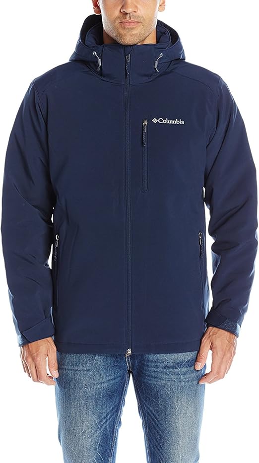 Columbia Men's Gate Racer Softshell Jacket, Collegiate Navy, XXLarge