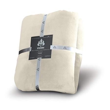 Irisette 8900 - 80 Castel Uni Kuscheldecke / 150 x 200 cm, natur