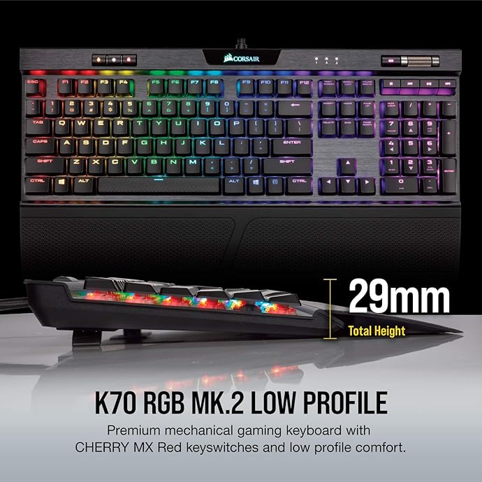 CORSAIR 海盗船 K70 RGB MK.2 炫彩背光 机械键盘 红轴 6.5折$109.99 海淘转运到手约¥856 CORSAIR 海盗船 K70 RGB MK.2 炫彩背光 机械键盘 红轴 6.5折$109.99 海淘转运到手约¥856