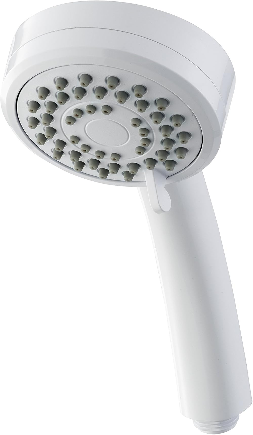 Triton Showers Lara Shower Head White 3 Spray Patterns High Pressure Rub Clean