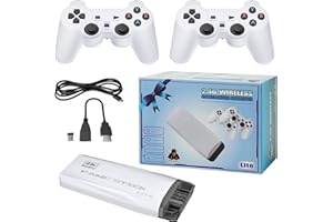 DOLSAO New 20000+ Retro Gaming Console, 4K HDMI Classic Edition Games Stick with 64G Built-in Emulator, 2.4G Wireless Controller, Plug and Play Video Games for TV