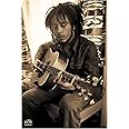Pyramid America Bob Marley-Playing Guitar in Sepia, Music Poster Print, 24 by 36-Inch