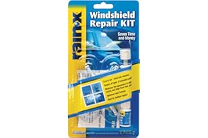 Rain-X 600001 Windshield Repair Kit - Quick And Easy Durable Resin Based Kit for Chips and Cracks, Good For Round Damage Belo