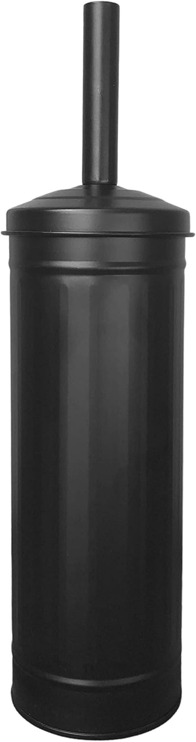 Autumn Alley Black Toilet Brush with Holder Set | Charming Compact Galvanized Farmhouse Bathroom Accessory for Rustic Bathroom Decor | Black Bathroom Accessories: Home & Kitchen