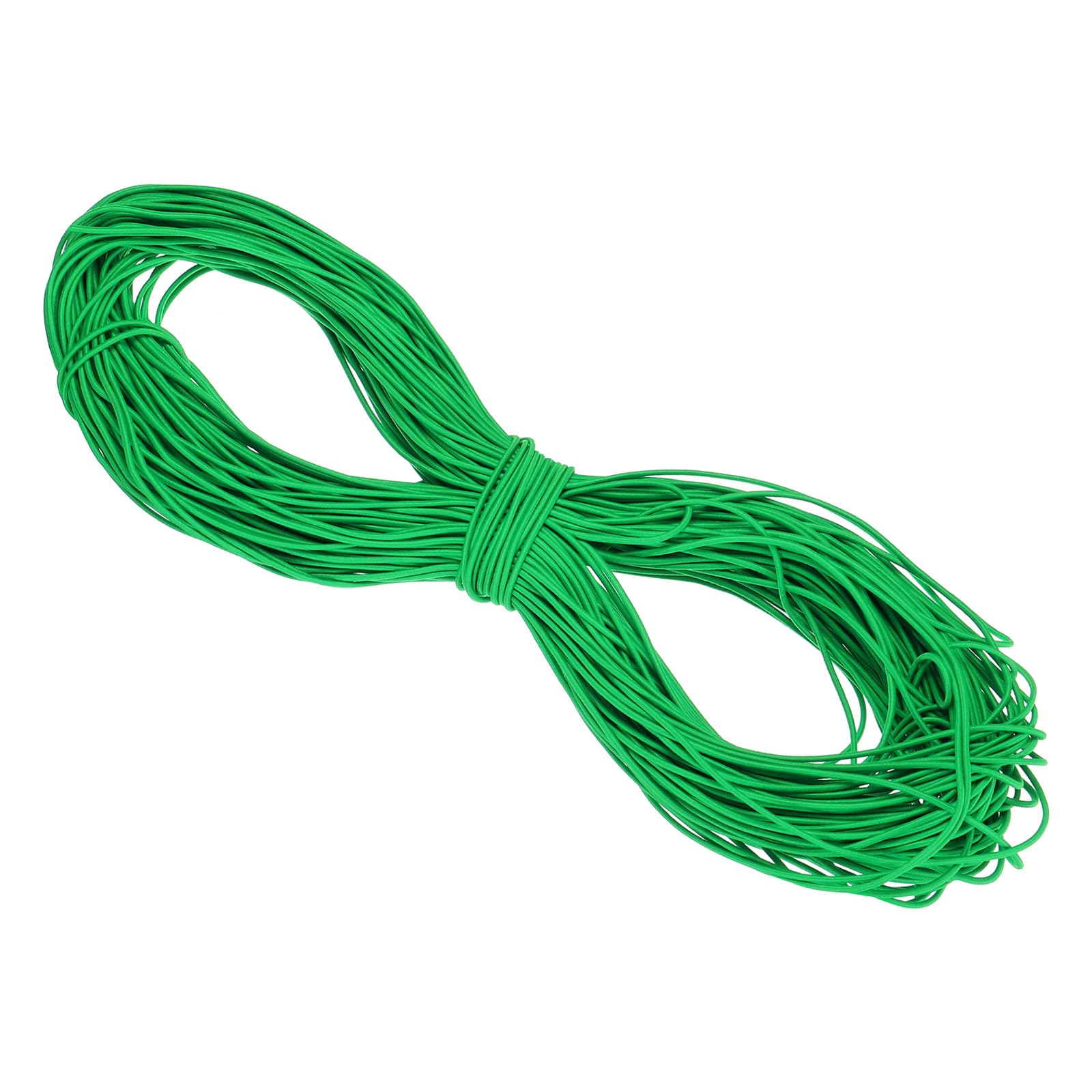 PATIKIL 100 Yards(90m) Bungee Cord Elastic Cord Heavy Stretch String Rope 2.5mm Light Green for Crafting DIY Sewing Hook Straps Camping Tie Down Strap
