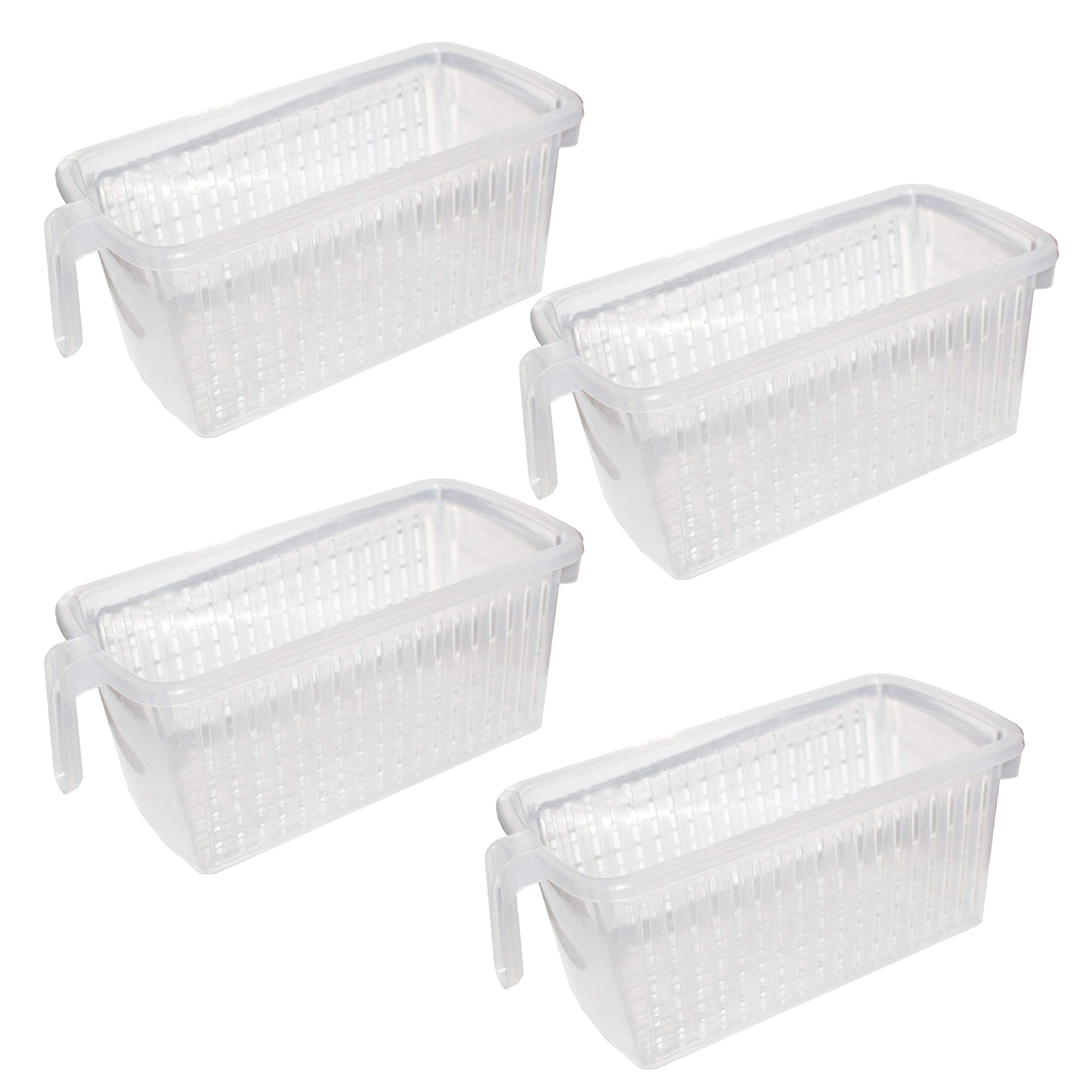 Premium Misc Home Refrigerator Organizer Bins 2 Large Stackable