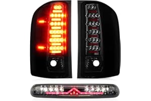 Tresound LED Tail Lights + 3rd Third Brake Cargo Lamp for Chevrolet Chevy Silverado 1500 2007-2013, 2500 HD & 3500 HD 2007-20