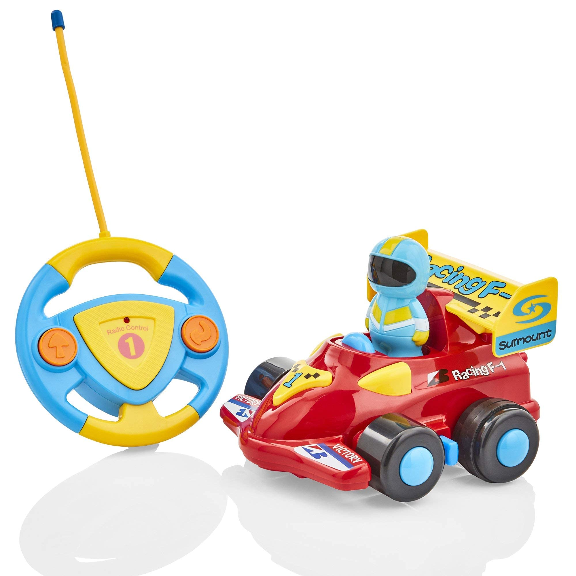 Tippi My First F1 Remote Control Car For 1, 2, 3 Year Olds - Car Toy for Toddler Boys or Girls - For Kids Age 1-3, Suitable for Children Age 18 Months +