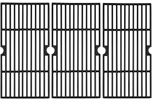 GRILLFLAME DGF510SBP Grill Grates Replacement Parts for Dyna Glo DGF510SSP DGF510SSP-D BHG Gas Grill Parts BH15-101-099-02 GBC1462W BH13-101-099-01 BY15-101-001-02 Backyard Grill Cooking Grates Cast Iron Grids