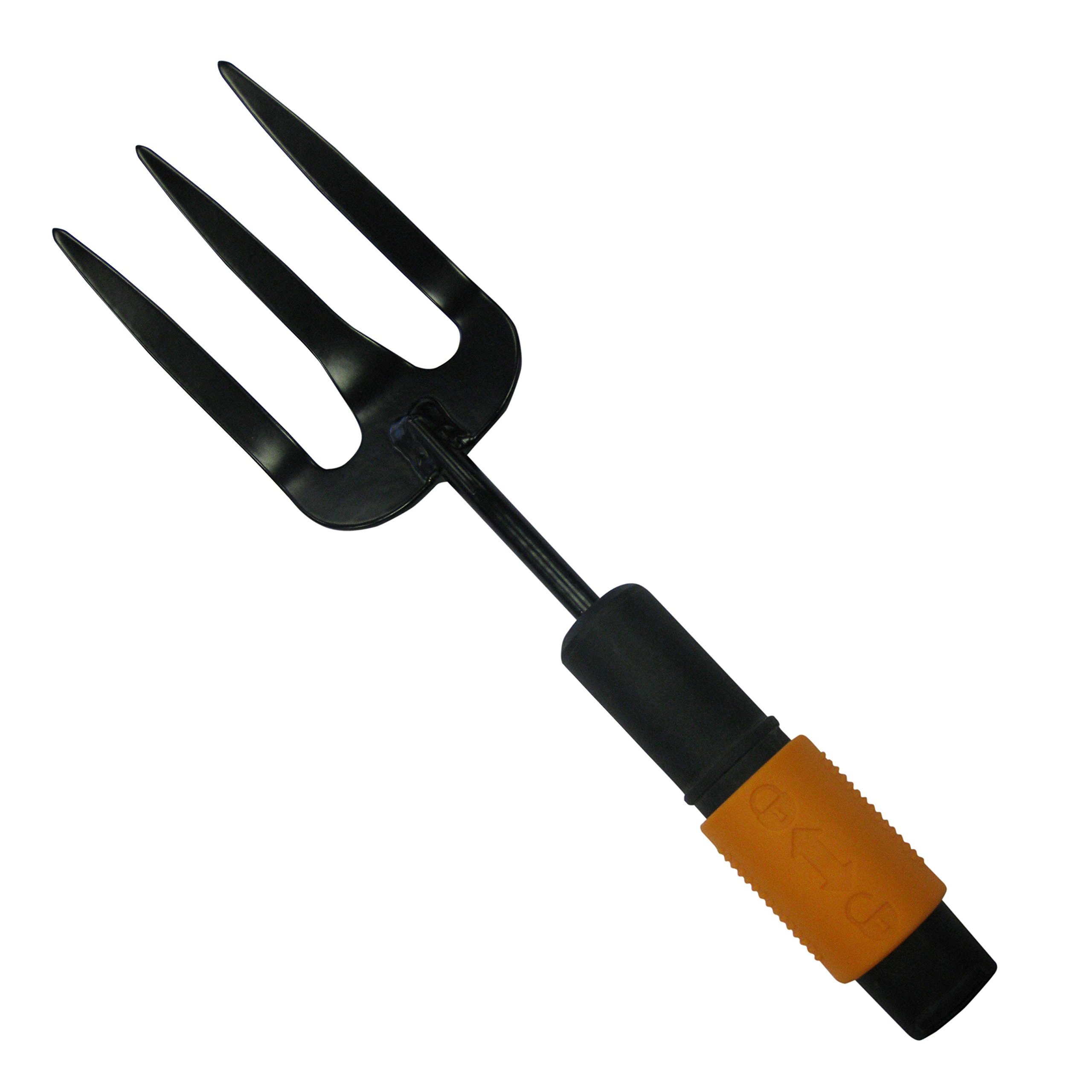Fiskars QuikFit Weed Fork, Tool Head, Length: 27.5 cm, Stainless Steel Tines, Black/Orange, 1000733
