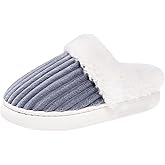 JZANHGAS Women's Fuzzy Fluffy Slippers - Warm Platform Cozy Cute Winter House Shoes Indoor and Outdoor