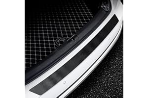 Rear Bumper Guard Protector for Cadillac CT5 2019-2024, Trunk Door Sill Protector, Carbon Fiber Scratch-Resistant Non Slip Tr