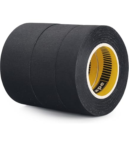TESA 51036 High-Temp Cloth Harness Tape – 3-Pack, 19mm X 25m, Waterproof Tear-Resistant For Electrical