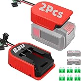 2Pcs for Bauer 20V Battery Adapter,for Power Wheels Adaptor,DIY Charger Drill Adapter Converter Power Station,Battery Conversion Kit with Switch(only Adapter)
