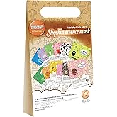 esfolio Sliqskin Coffee Mocha Face Mask Set – Moisturizing, Refreshing, and Nourishing Sheet Masks for a Smooth, Soft, and Rejuvenated Skin Feel (Pack of 12)