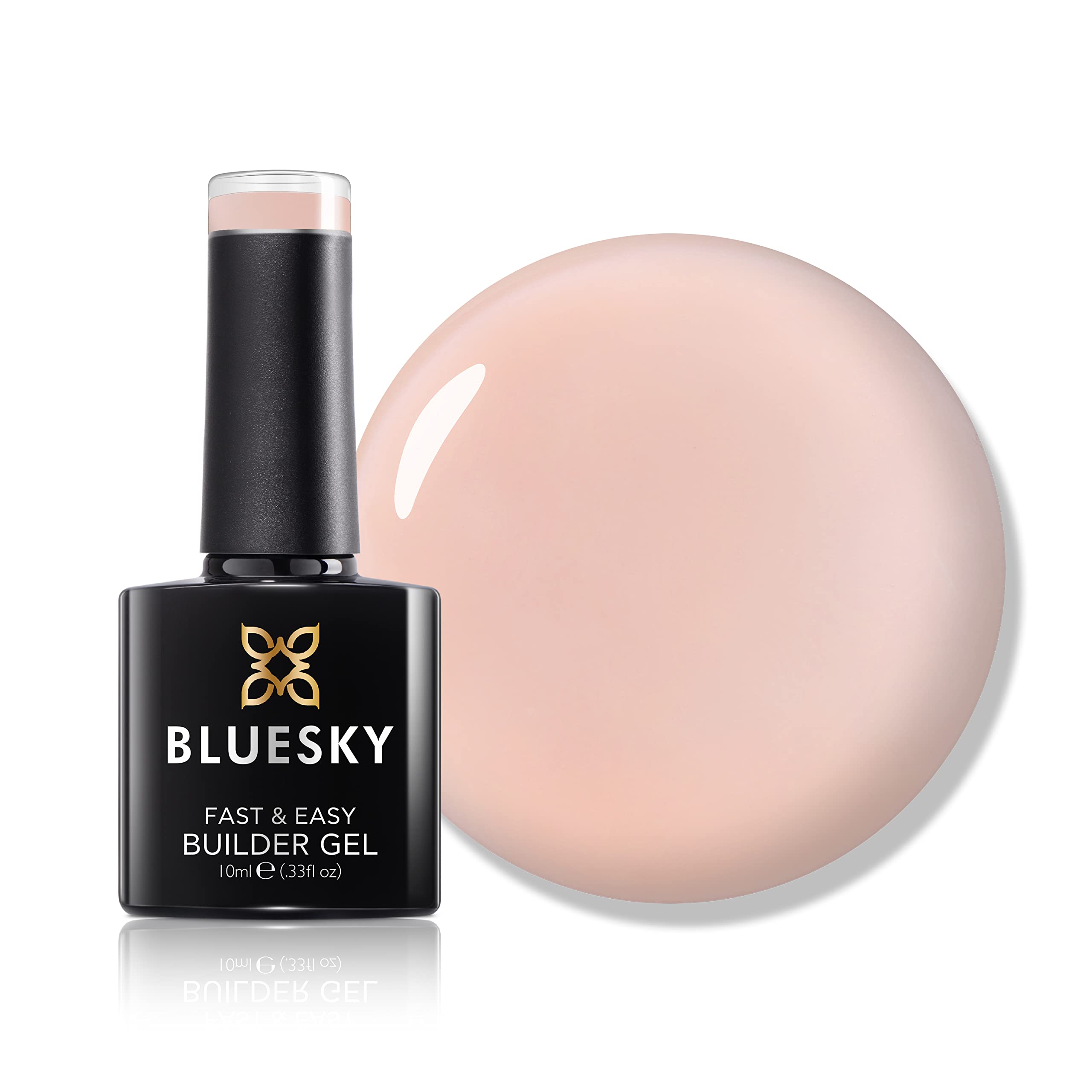 Bluesky All in One Fast & Easy Builder Gel 10ml, Latte - Nude Pink, Nail Strengthener and Extender for Long, Strong Nails & Nail Extensions, Requires Curing Under LED UV Nail Lamp — image 1