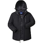 CNBQDD Winter Jackets Mens Skiing Coats Warm Waterproof Ski Snow Coat with Hooded for Cold Weather