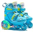 Adjustable Roller Skates for Girls & Boys with Light Up Wheels (Ages 3-9) – Roller Skates with Illuminating Wheels