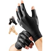 WHCOOL Targeted Compression Arthritis Gloves for Women Men Fingerless | Carpal Tunnel Relief, Rheumatoid Arthritis Tendonitis &amp; Swelling Typing, Crocheting, Sleeping,Gaming &amp; Daily Use