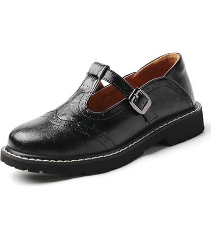 Amazon.com | XSE Mary Jane Shoes Women Black Patent Leather