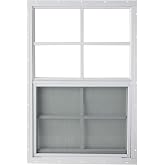Shed Window 18 x 27 Flush Window Vertical Slider White or Brown (White)